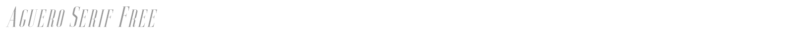 Aguero Serif font preview